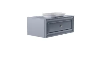 Тумба с раковиной Astra-Form Шарм 4631177715075 90 см голубой матовый